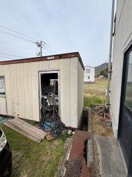 プレハブ解体1