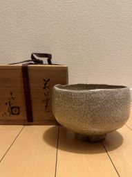 三輪休雪　萩茶碗