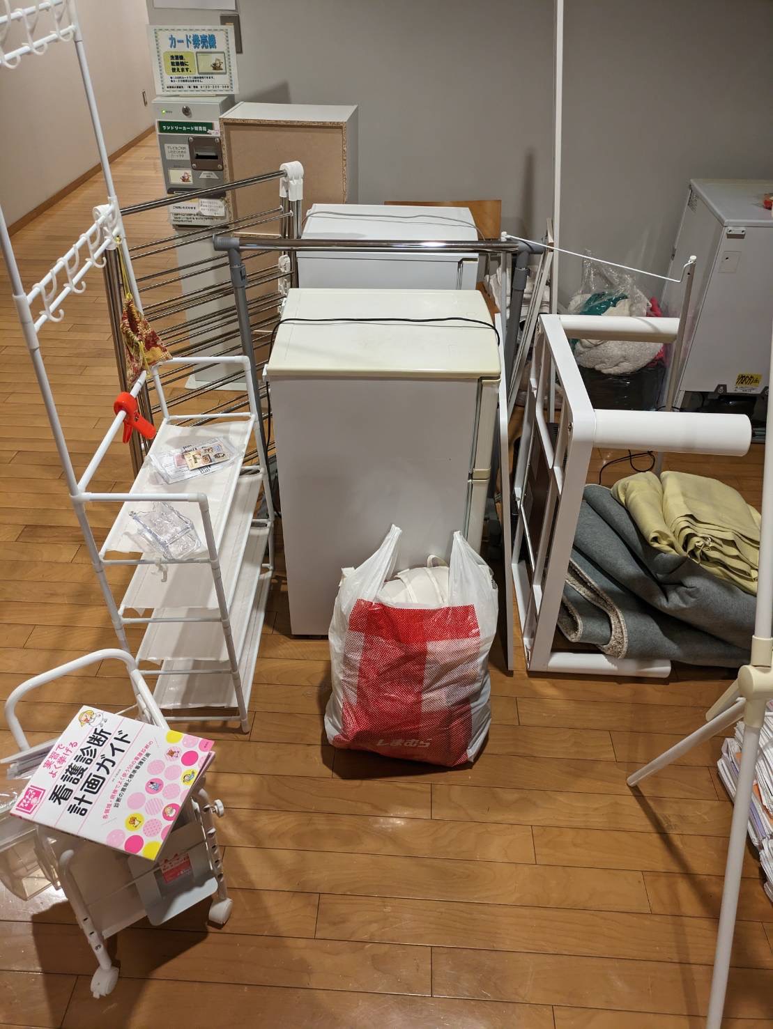 倉敷市で引越し前に残った家具家電と生活用品を回収する前の写真