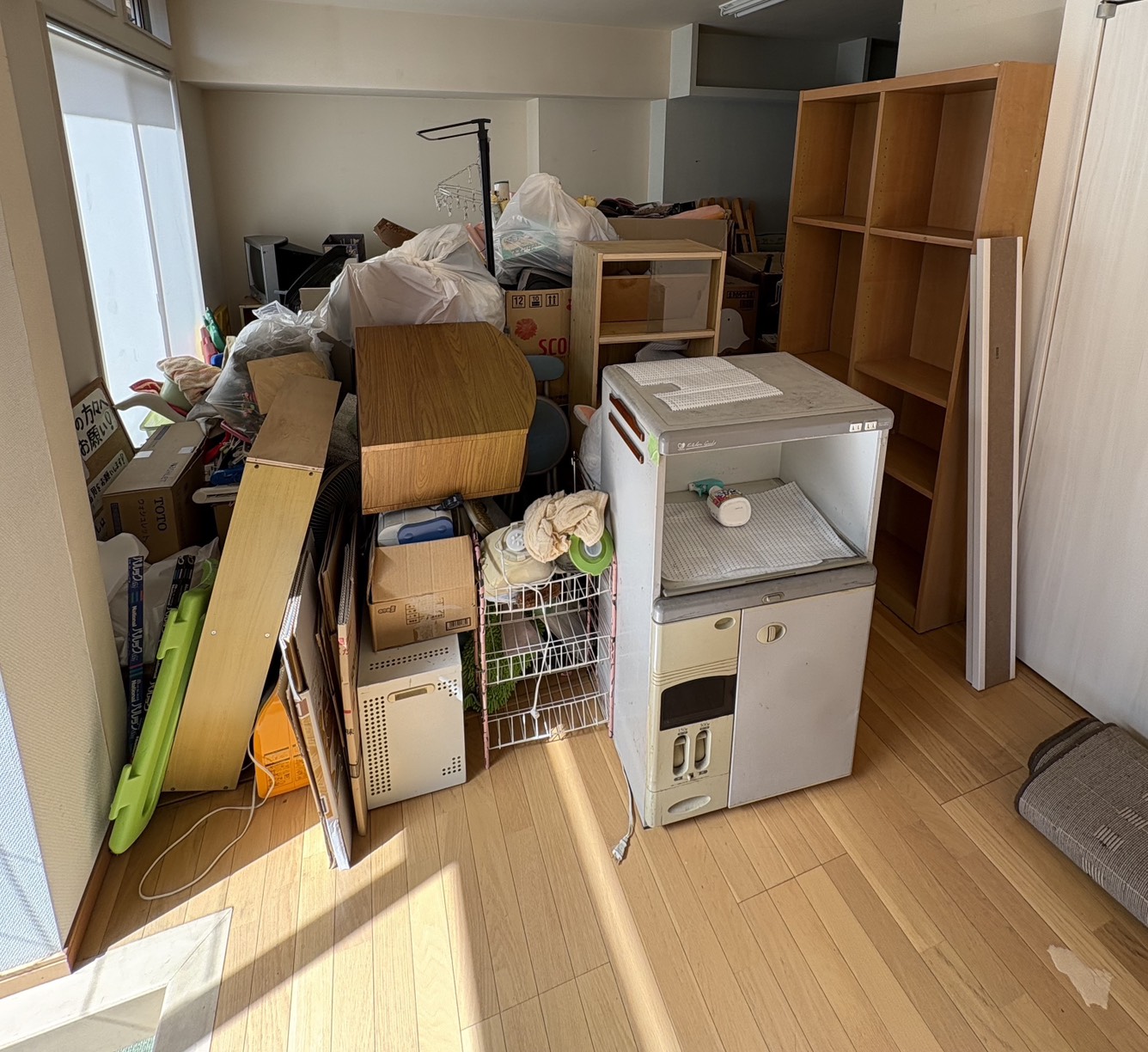 1Kから1DKの家具・生活用品あり不用品回収事例写真