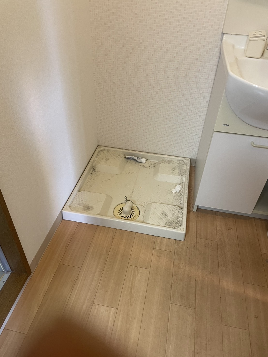 倉敷市で洗濯機回収後の写真