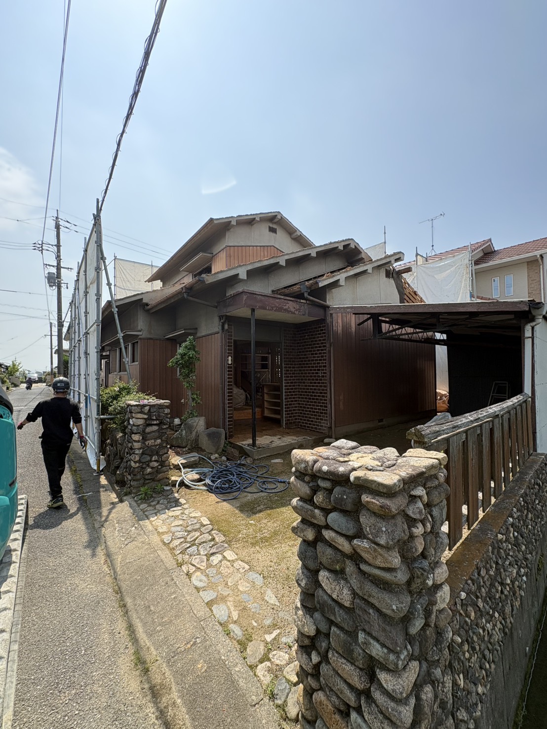 岡山市中区湊の実家解体工事前
