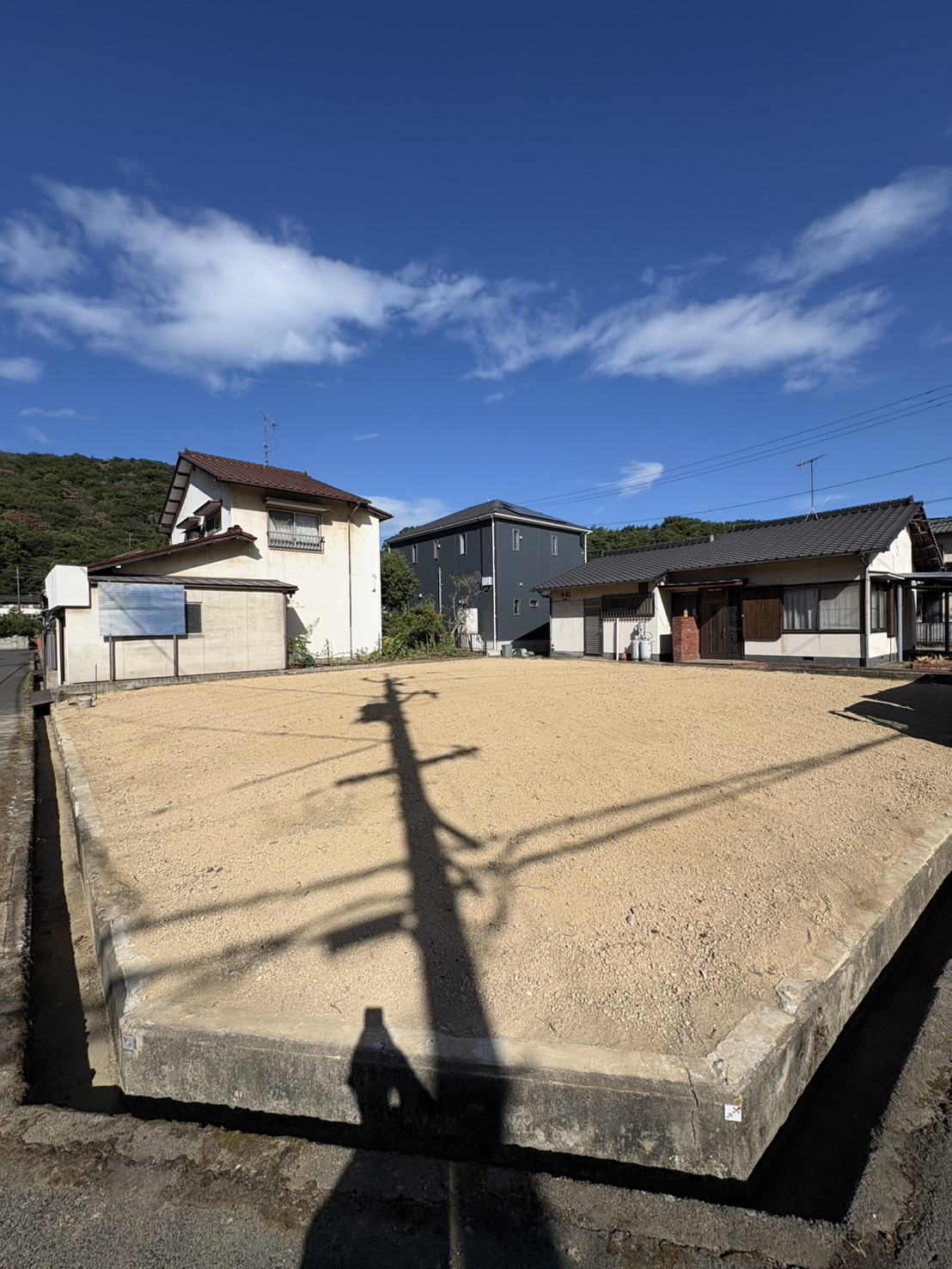 岡山市東区赤田の実家を解体して整地した完成後の状態