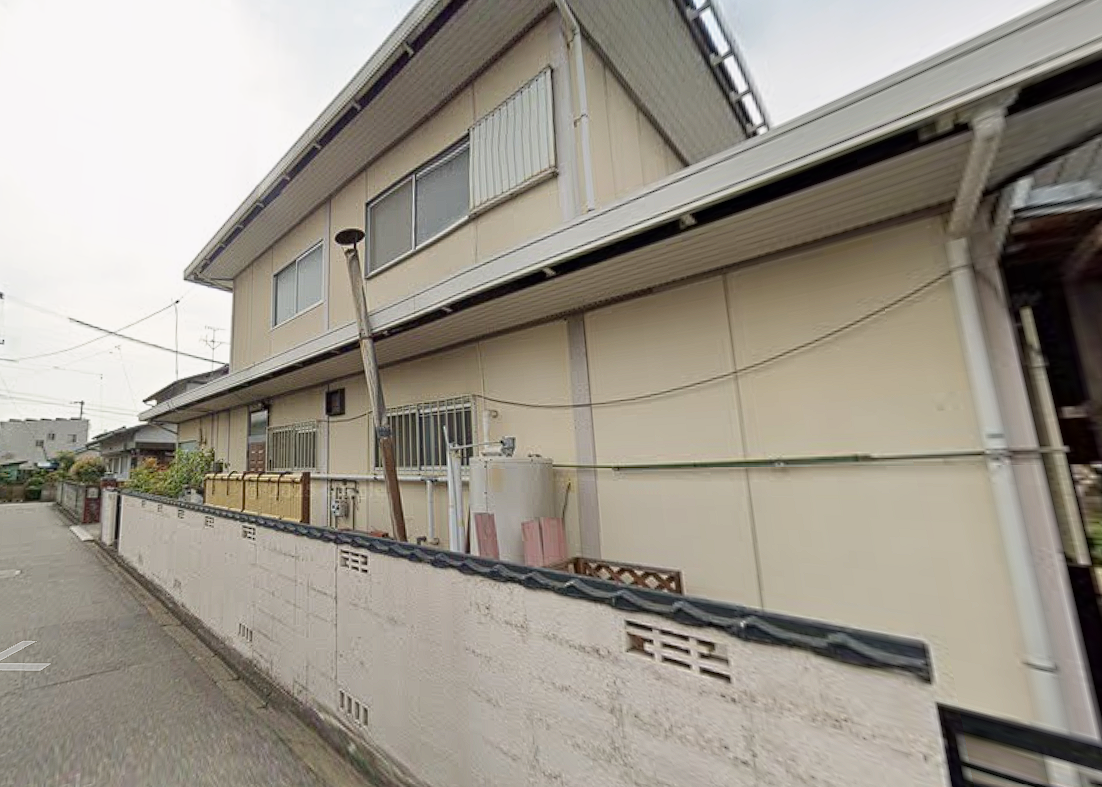 総社市清音の実家に残っていたブロック塀と門柱