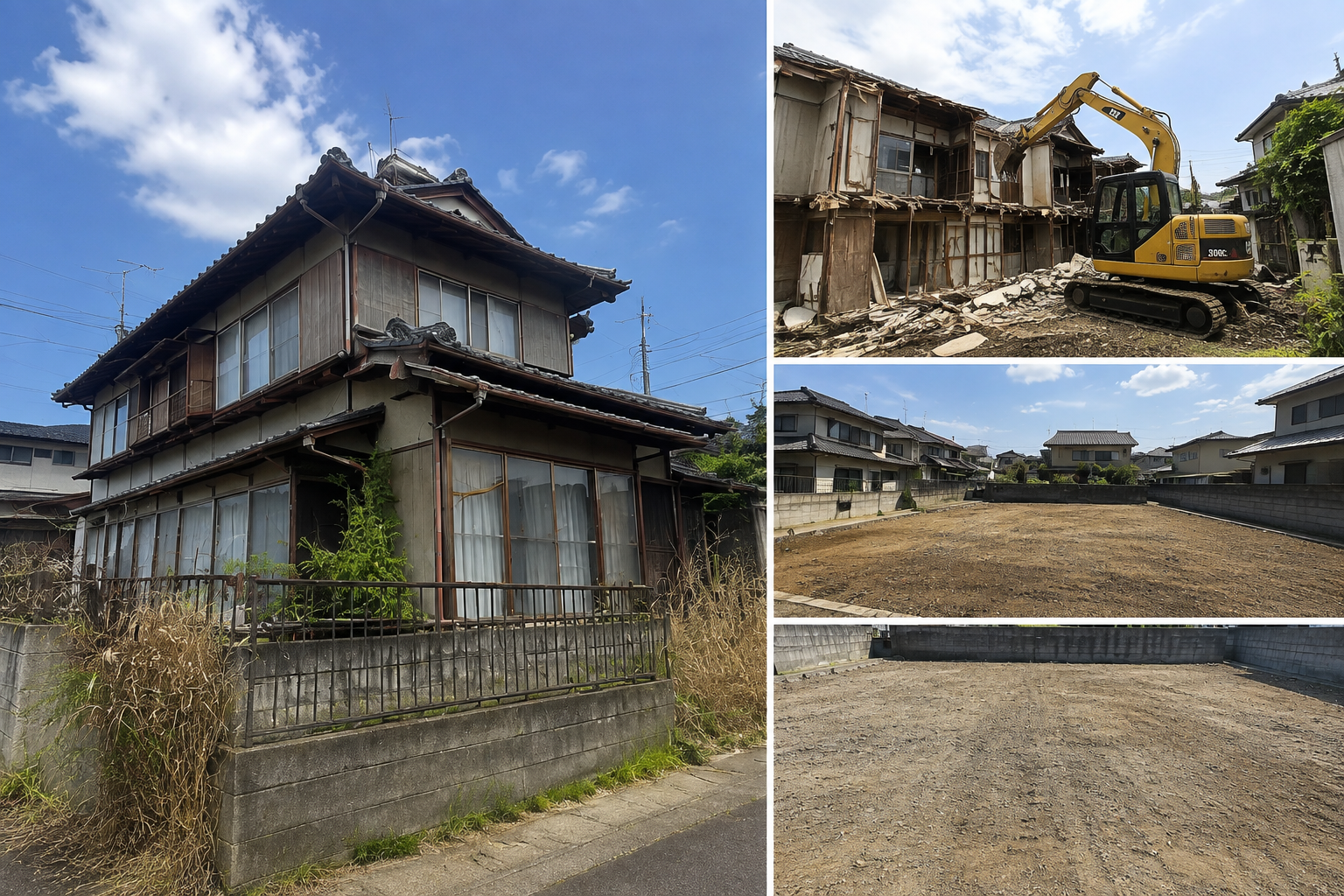 県外在住者から依頼された岡山の実家解体事例